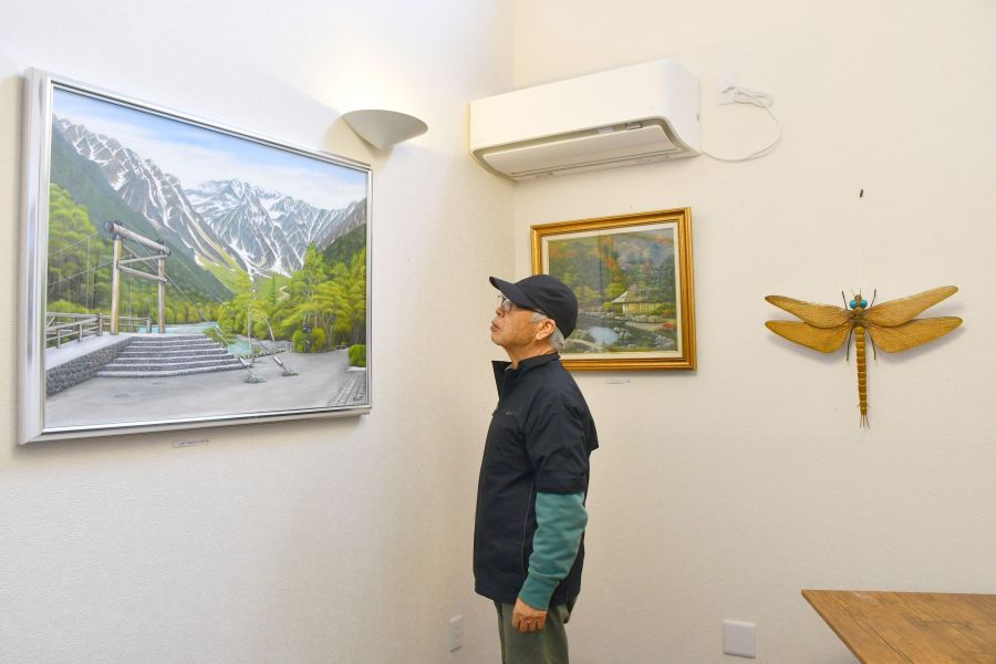 自然の風景や動物の油彩画彩る gc.mitaで石原克彦さん個展