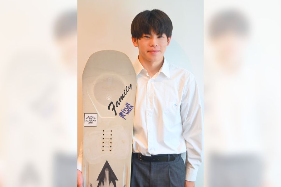 スノーボードクロスSAJ強化指定選手に初選出 清桜高1年の中村優斗