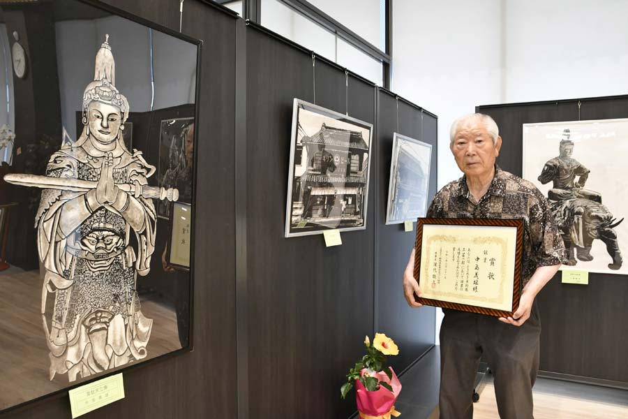 桐生天満宮がつなぐ縁 筑井孝子さん、重伝建のスケッチ展示 ギャラリー