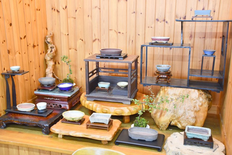明正　盆栽鉢 盆栽鉢コレクション展 巨匠や人気作家作品も まるしん篤亭で