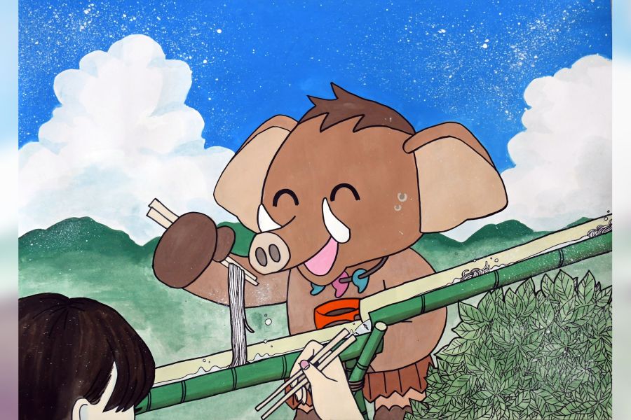 楽しいね〝みどモスの夏〟 みどり市小中生対象の図画コン、入賞作品  