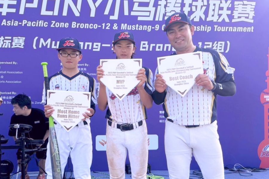 U12日本代表アジアを制覇 桐南ポニー選出の2選手活躍 謝敷監督も最