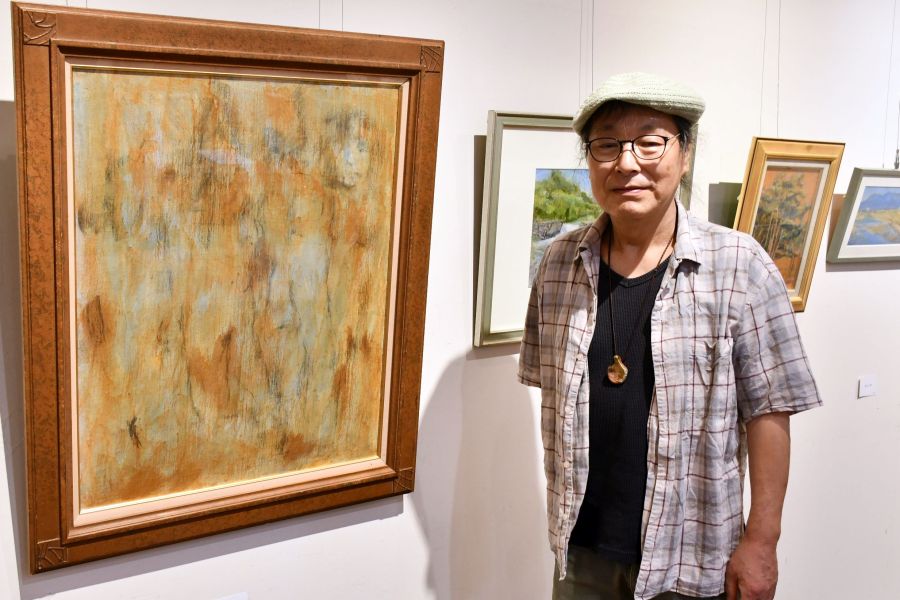 おしどり、十二町仁三先生作、院展作家 おしどり、十二町仁三先生作、院展作家｜絵画