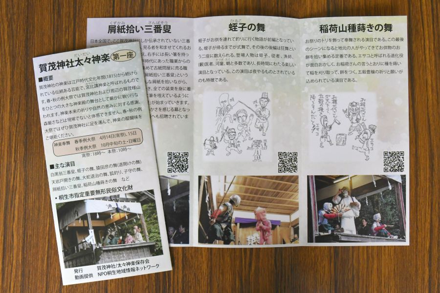 伝統の「太々神楽」奉納 あすから賀茂神社秋の例祭 広沢町六丁目