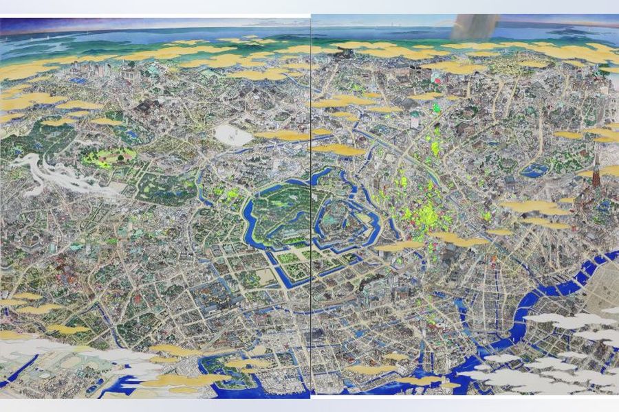 山口晃さんの東京描いた作品も 絵と写真で「聖地」巡礼する特別展 山種