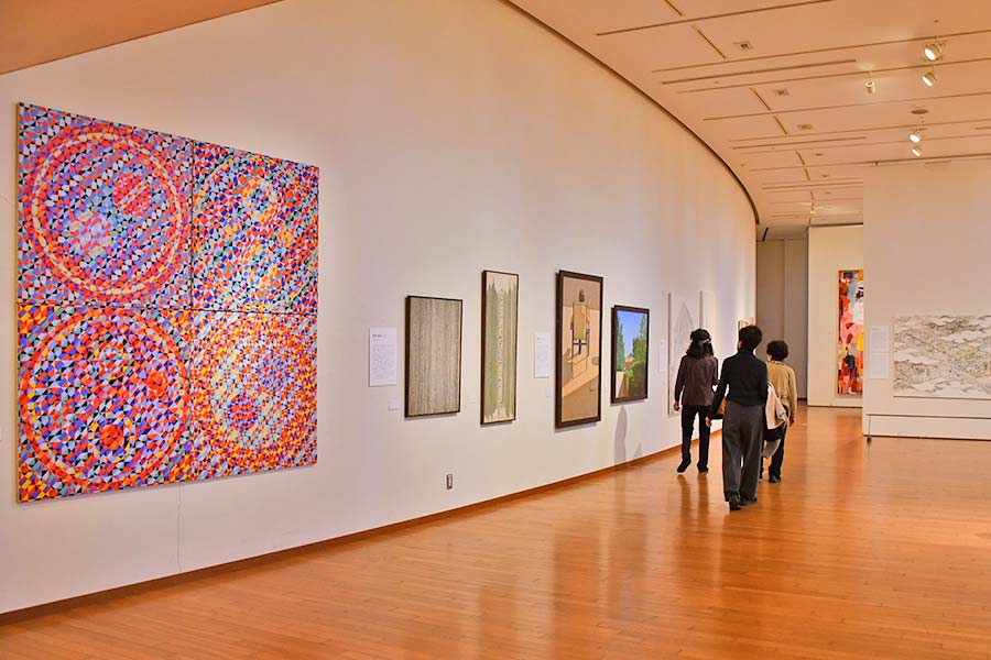 オノサト・トシノブ「4ツの等円」基点に 桐生ゆかりの15作家の作品