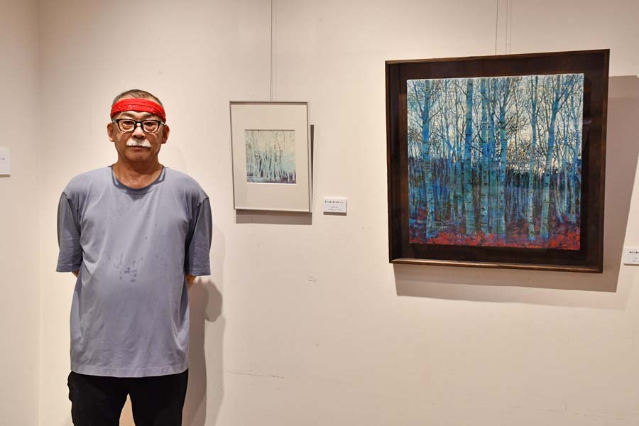 桐生天満宮がつなぐ縁 筑井孝子さん、重伝建のスケッチ展示 ギャラリー