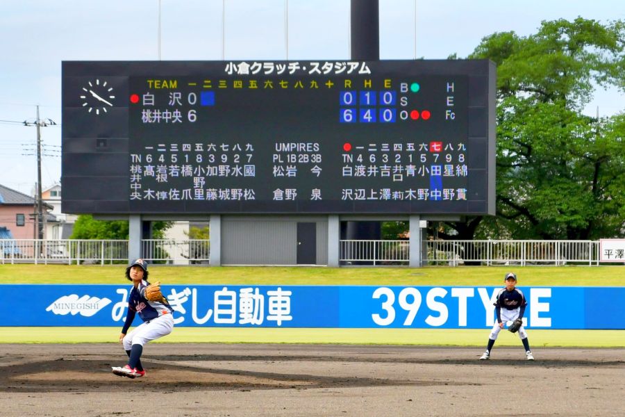 球都の〝顔〟カラフルに 桐生球場で新スコアボード点灯式 | 桐生タイムス