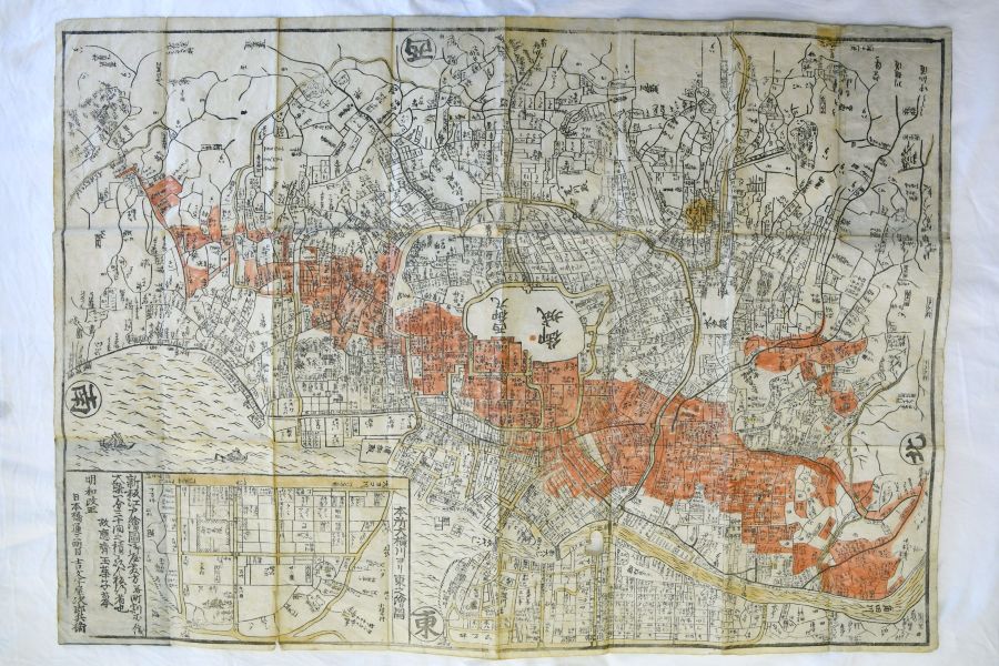 赤く塗られた地図の正体 明和の大火の調査の途中!? | 桐生タイムス 赤く塗られた地図の正体 明和の大火の調査の途中!? | 桐生タイムス