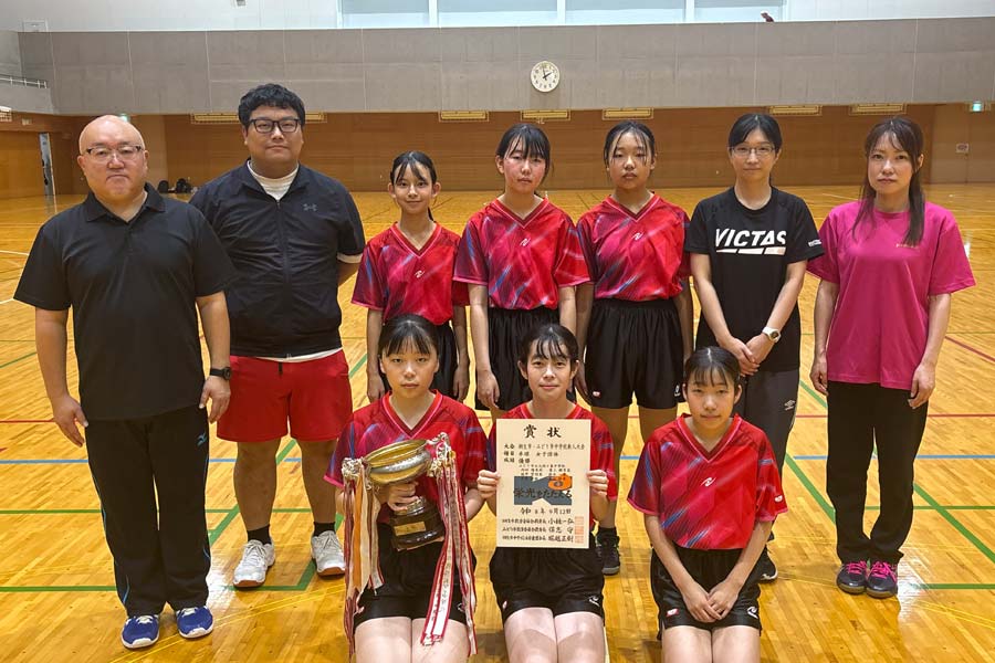 女子Aは大間々東全勝優勝、男子Aはゲーム差で新里V 桐生みどり