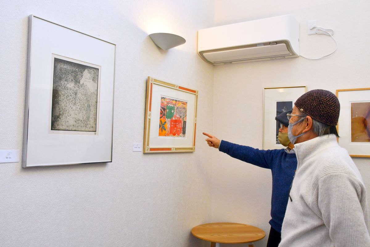 秀島由己男らの銅版画展示 あすからgc.mitaで | 桐生タイムス